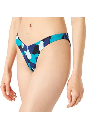Sloggi Shore Flower Horn Tanga Bikini-Unterteile, Blue-Dark Combination, L Femme