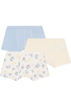 Petit Bateau A0CTJ Boxers, , 5 Ans (Lot de 3) Garçon