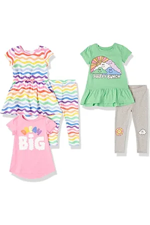 Amazon Ensembles Cadeaux De Tenues À Coordonner À Volonté avec Robes, Tuniques Et Leggings (Déjà Spotted Zebra) Fille, , 10 Ans