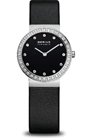 Bering Femme Analogique Quartz Montre avec Bracelet en Cuir 10729-443