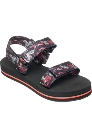 Roxy Femme Cage Sandale, Black Multi Camo, 36 EU