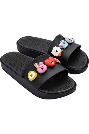 Melissa BEACH SLIDE NEXT GEN + BT21, Sandale plate