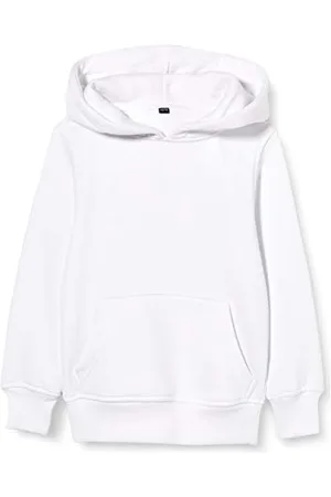 Build Your Brand Basic Kids Hoody Sweat à Capuche, Blanc, 158/164 cm Fille