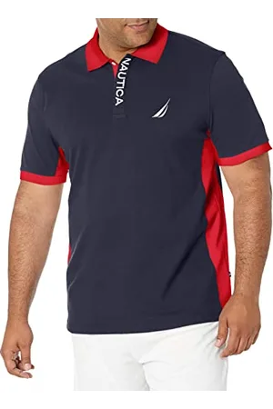 Nautica Polo piqué Performance à Manches Courtes Color Block, , XXL Homme