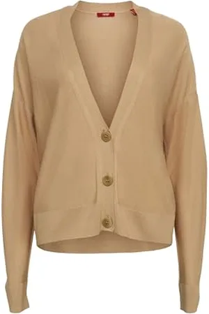 ESPRIT 034ee1i331 Cardigan, 270/beige, M-L Femme