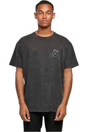 Merchcode Mp0007524-cherry Acid Washed Oversize Tee T-Shirt, , S Homme