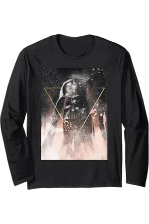 STAR WARS Dark Vador Gold Triangle Retro Bleached T-shirt Manche Longue