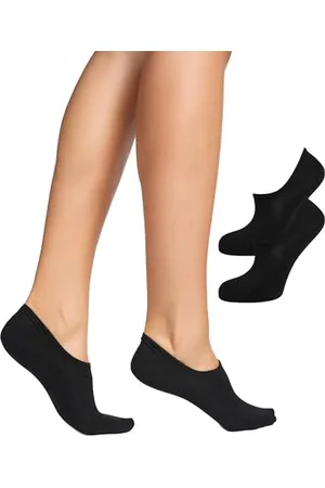 Nur Die Bambus Sneaker Füssling 2er Pack Damen Kaum Sichtbar Bambussocken Socke Weich Atmungsaktiv Unsichtbar Verrutschen Nicht Baskets, , 44 Femmes