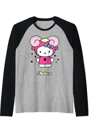 Hello Kitty Signe astrologique Bélier Manche Raglan