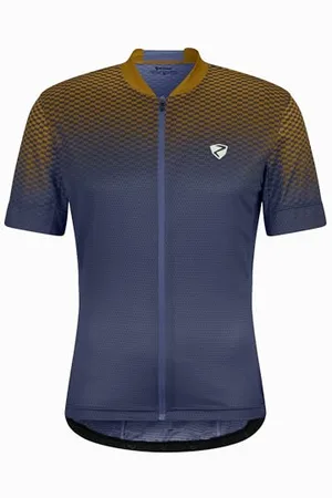 Ziener Nelette Maillot de Cyclisme pour Homme – VTT | Vélo de Route – Respirant, séchage Rapide, élastique, Manches Courtes, Bleu Marine, 54