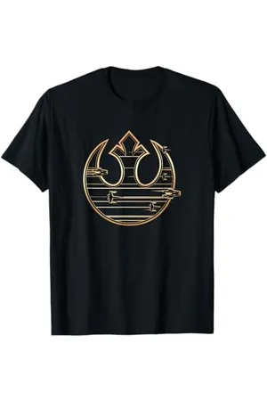 STAR WARS Last Jedi Gold Platinum Rebel Fleet Logo C2 T-Shirt