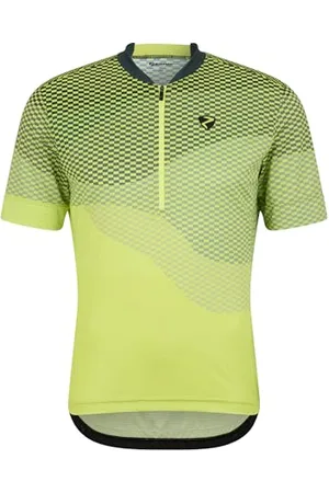 Ziener NEMIC Maillot de Cyclisme/Maillot de Cyclisme pour Homme – VTT | vélo de Route – Respirant, séchage Rapide, élastique, Manches Courtes, Citron amer, 52