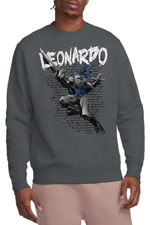 Teenage Mutant Ninja Turtles TMNT Leonardo Crew Sweatshirt Maillot de survêtement, , M Mixte