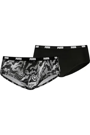 PUMA Printed Shorties, Black, XL (Lot de 2) aux Femmes