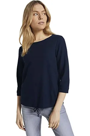 TOM TAILOR 1024039 T-shirt à Manches Longues avec Structure Femme , ,XL