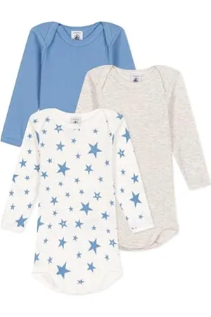 Petit Bateau A0CCT Bodies Us Manches Longues, , 4 Ans (Lot de 3) Mixte bébé