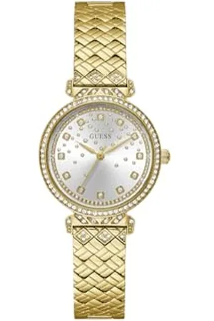 Guess Femme Analogique Quartz Montre avec Bracelet en Acier Inoxydable GW0763L2