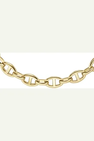 Fossil Collier Chaîne pour femme Heritage D-Link en métal doré, JA7209710