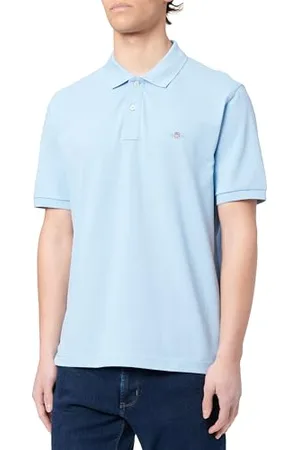 GANT Reg EMB Archive Shield Polo, Capri Blue, M Hommes