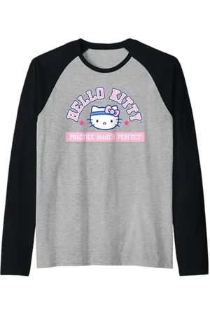 Hello Kitty Practice Makes Perfect Manche Raglan