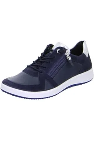 ARA Femme Roma Basket, Bleu/argenté, 37.5 EU Large