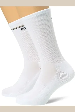 HUGO BOSS 2P QS Iconic CC W Quart DE Chaussettes, White, 39-42 Women