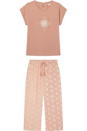 Women secret Pyjama Capri Weekly Sunshine Ensemble de Pijama, , M Femme