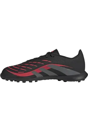 adidas Predator League Junior Football Boots Turf Basket, Core Black/Grey Four/Lucid Red, 23 EU