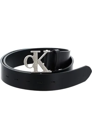 Calvin Klein Jeans Ceinture Homme Monogram Hardware 3.5 cm Ceinture Cuir, , 110 cm