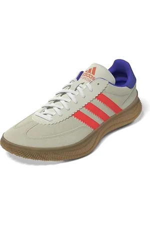 adidas Homme HB Spezial Pro Chaussures de Sport, Multicolore (Ftwbla Rojsol Tinson), 43 1/3 EU