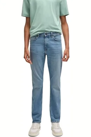 HUGO BOSS Hommes Delaware BO Jean Slim Delaware en Denim Stretch Bleu Vif Confortable