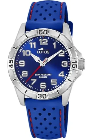 Lotus Montre pour Enfants 18663/2 Junior Collection Boîtier en Acier Inoxydable Gris Bracelet en Plastique