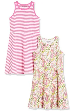 Amazon Robes de Jeu sans Manches en Tricot Fille, Lot de 2, , 10 Ans