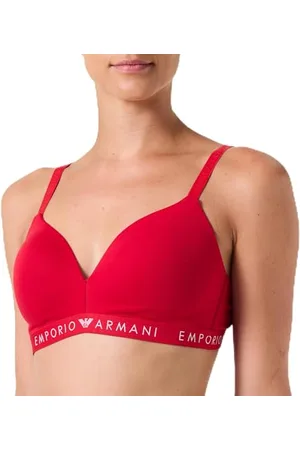 Emporio Armani Iconic Logoband Padded Triangle Bra Soutien-Gorge rembourré, , L aux Femmes