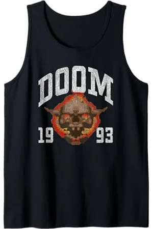 DOOM Ripple Junction x 1993 Lost Soul Pixelated Skull Débardeur