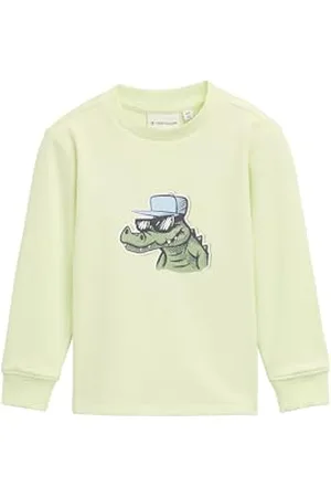 TOM TAILOR 1045382 Maillot de survêtement, 29078-Vert Citron crème, 116-122 Garçon