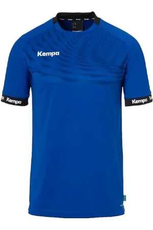 Kempa Wave 26 Shirt pour Hommes et garçon - Tee Shirt t-Shirt de Sport à Manches Courtes Vetement Fonctionnel Handball Gym Jogging Running Maillot - élastique et Respirant