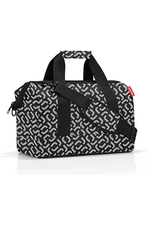 Reisenthel Allrounder M - Un Sac Type Sacoche Docteur avec Grande Ouverture à arceaux, Ouverture avec Fermeture zippée, 6 Compartiments intérieurs, 2 poignées, en Signature Black