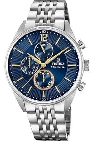 Festina Montre Timeless Chronograph , Bracelet en Acier, Homme