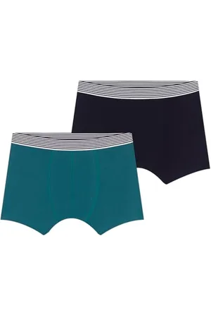 Petit Bateau A0CM6 Boxers, , 18 Ans (Lot de 2) Garçon