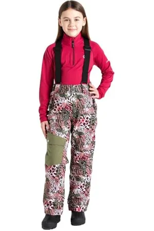 Dare 2B Kids Pow Pantalon de ski imperméable avec détails réfléchissants, doublure polaire et tissu respirant – Parfait pour les vêtements d