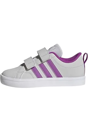 adidas Mixte Enfant VS Pace 2.0 Hook and Loop Shoes Kids Chaussures, Dash Grey/Flash Pink/FTWR White, 35 EU