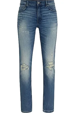 HUGO BOSS Hommes 734 Jean Extra Slim Fit en Denim très Doux