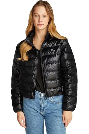 Calvin Klein Veste Matelassée Femme Down Shine Brillante, Noir , M