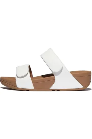 FitFlop Femme Lulu Adjustable Leather Slides Sandale Glissante, , 40 EU