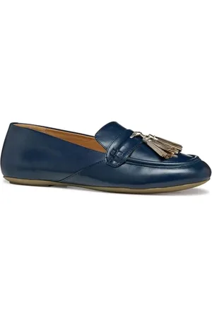 Geox Femme D Palmaria B Mocassin, Navy/Lt Gold, 38 EU