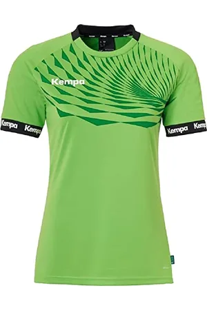 Kempa Wave 26 Shirt Women pour Femmes et Fille - Tee Shirt t-Shirt de Sport à Manches Courtes Vetement Fonctionnel Handball Gym Jogging Running Maillot - élastique et Respirant