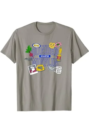 The Office Dunder Mifflin Icônes et Logo T-Shirt
