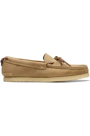 Clarks Mixte Godney Mocc Botte Oxford, Brun Clair-Cuir, 42.5 EU