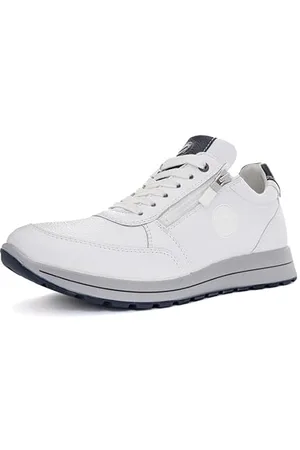 ARA Homme Matteo Basket, Blanc/Bleu, 42 EU Large